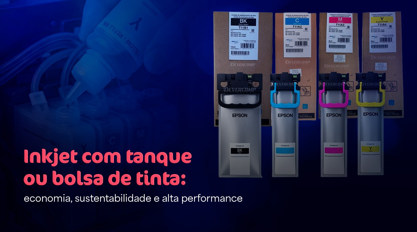 Impressora Inkjet tanque de tinta