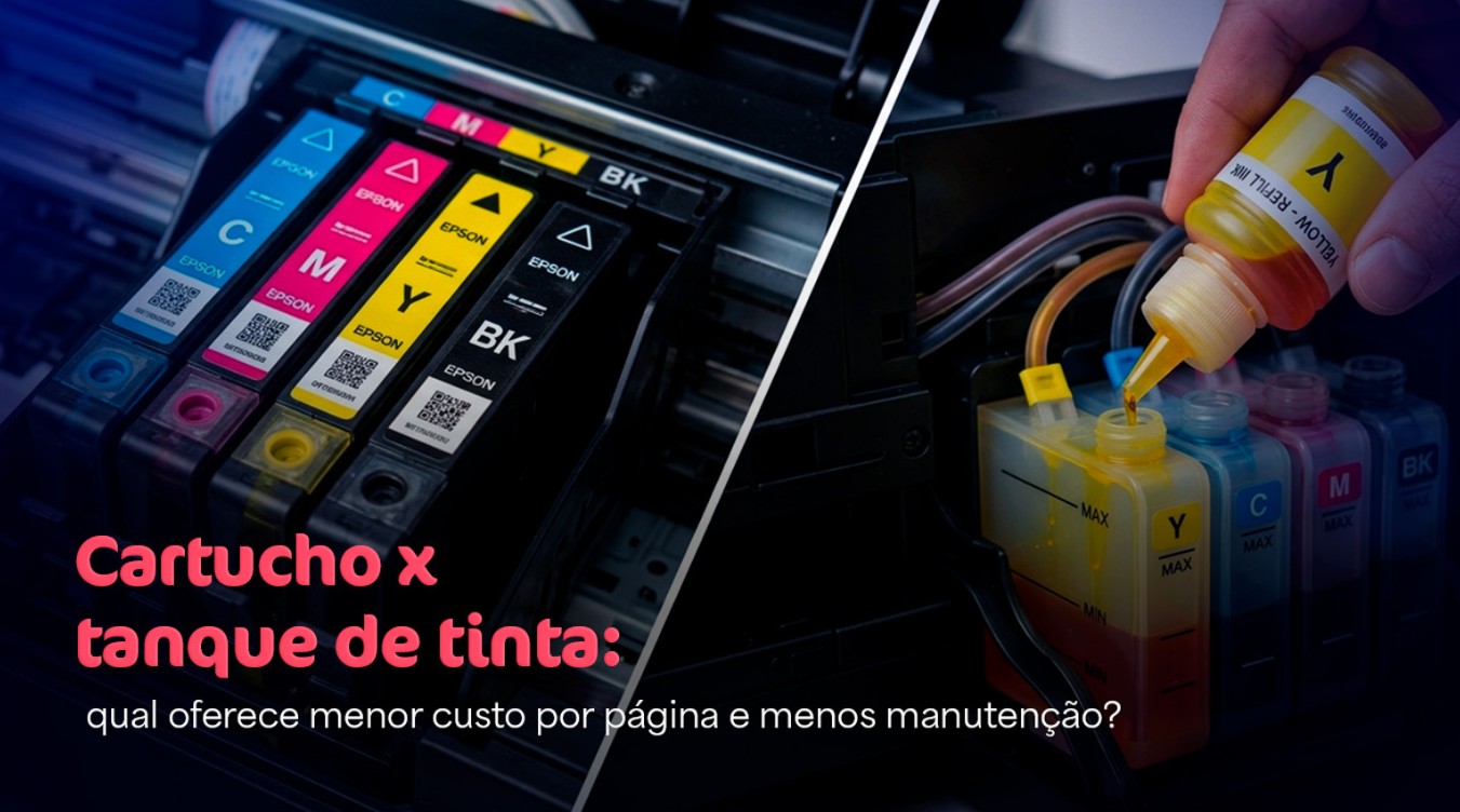 Cartucho vs tanque de tinta: qual oferece menor custo por página e menos manutenção?
