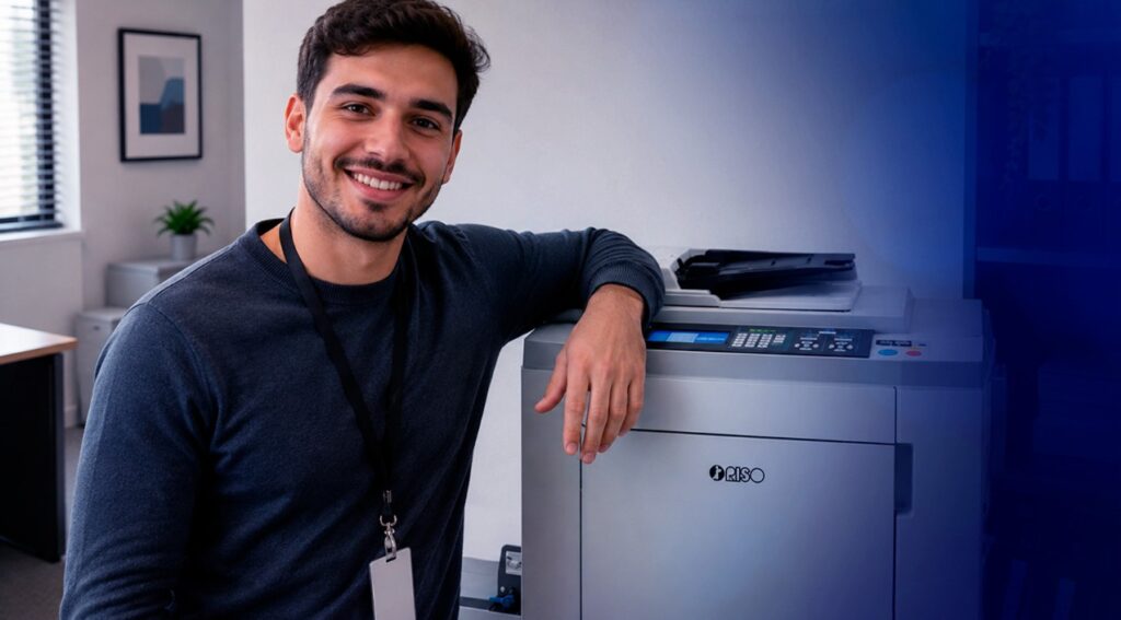 Integração do duplicador Riso com a transformação digital 
