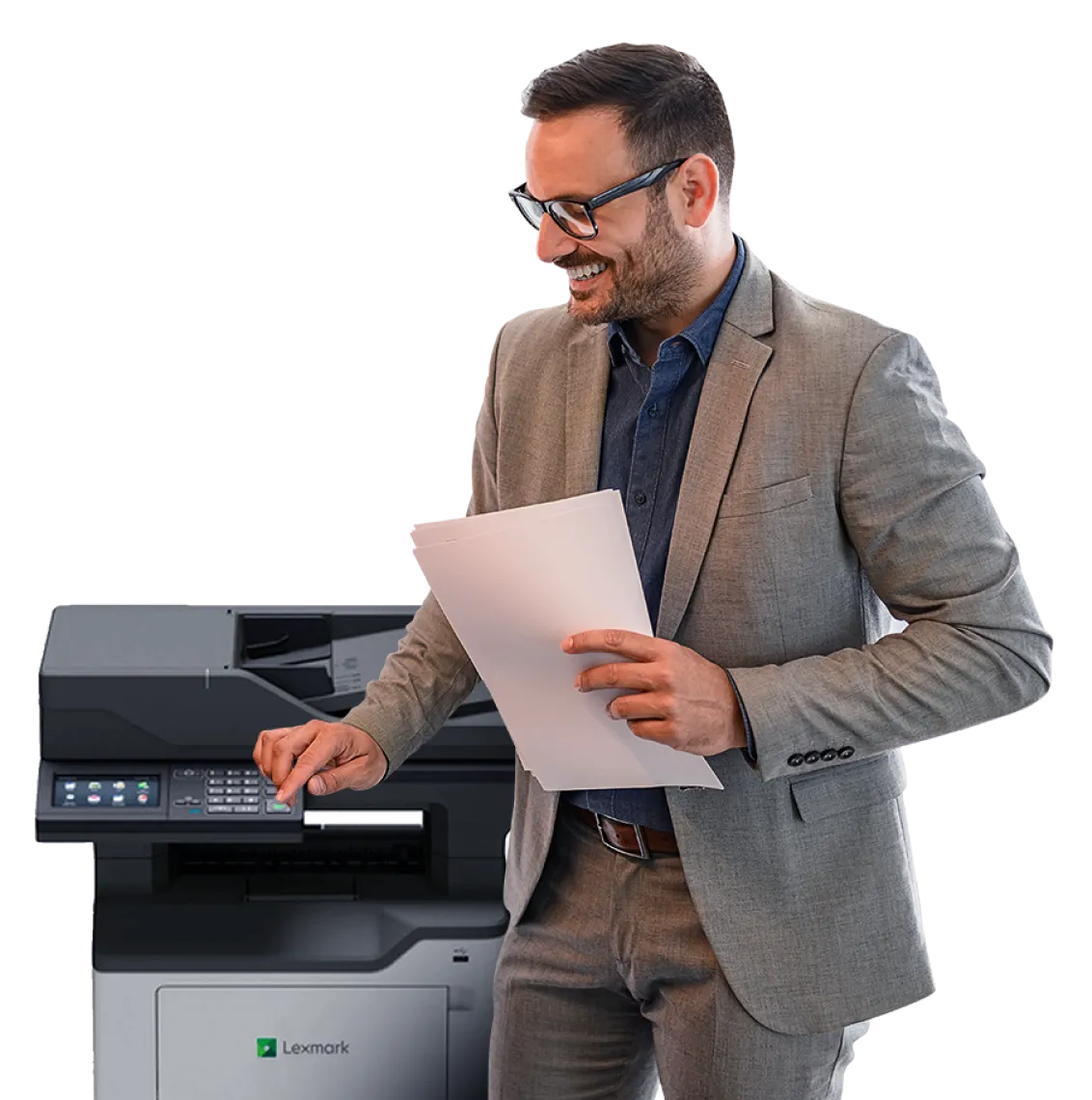 Homem com impressora (1) - Gomaq