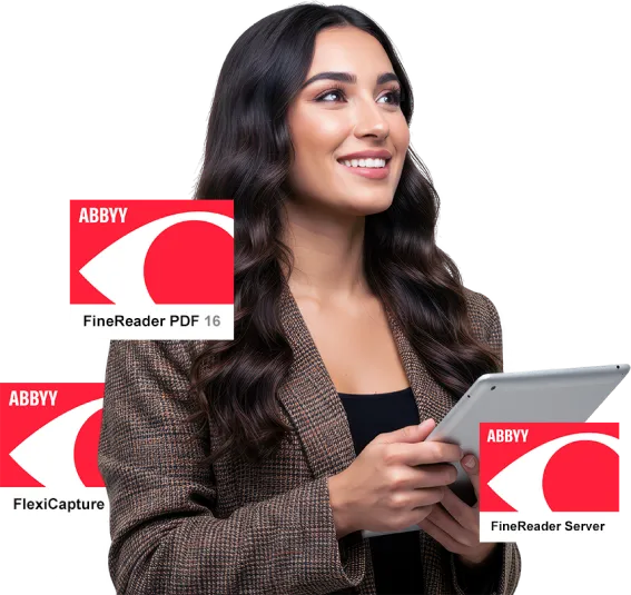 Mulher com tablet e abbyy (1) - Gomaq